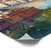 Florence Italy Lemons Wedding Welcome Sign Poster (Ecke)