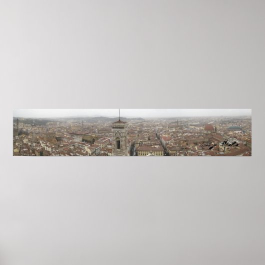Florence Italy Panorama Poster (Vorne)