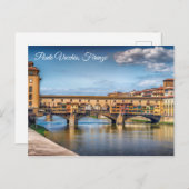 Florence Italy|Ponte Vecchio Foto Postkarte (Vorne/Hinten)