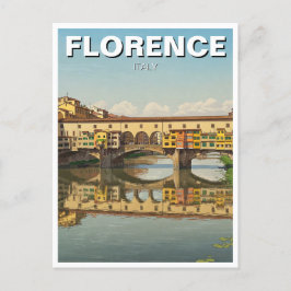Florence Italy Ponte Vecchio Travel Postkarte