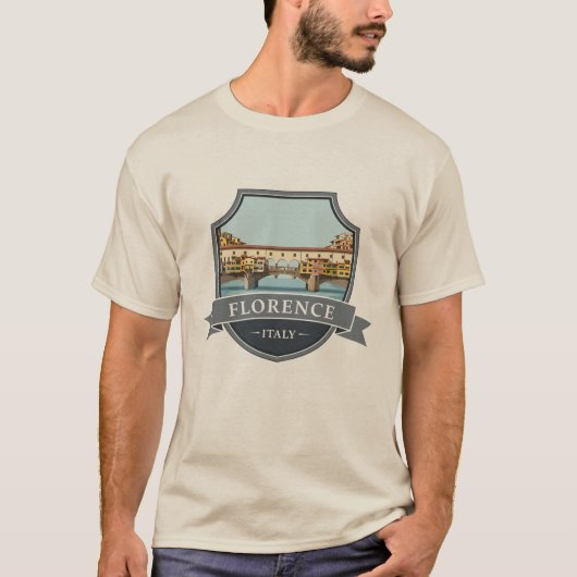 Florence Italy Ponte Vecchio Travel T-Shirt (Vorderseite)