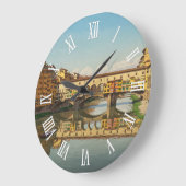 Florence Italy Ponte Vecchio Wall Clock Große Wanduhr (Winkel)