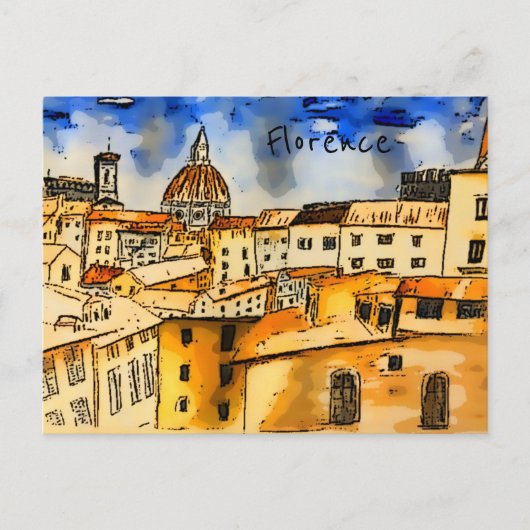Florence Italy Postcard Postkarte (Vorderseite)