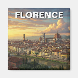 Florence Italy Skyline Travel Magnet