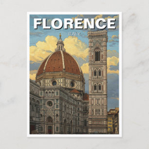 Florence Italy Skyline Travel Postkarte