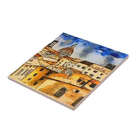 Florence Italy Square   Fliese (Seite)