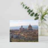 Florence Italy Travel Keepake Geschenk Postkarte (Stehend Vorderseite)