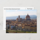 Florence Italy Travel Keepake Geschenk Postkarte (Vorne/Hinten)