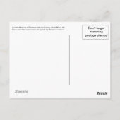 Florence Italy Travel Keepake Geschenk Postkarte (Rückseite)