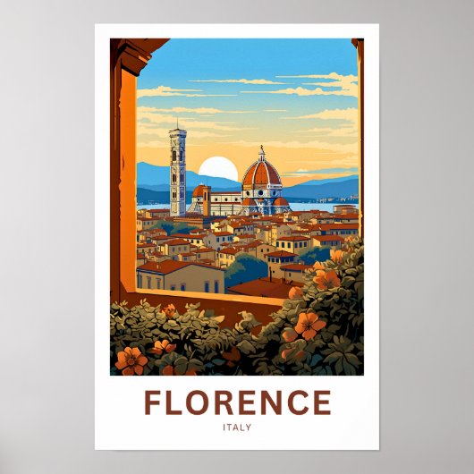 Florence Italy Travel Print Poster (Vorne)