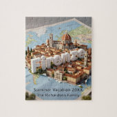 Florence Italy Vacation Trip Souvenir Map  Puzzle (Vertikal)
