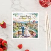 Florence Italy Wedding Serviette (Beispiel)