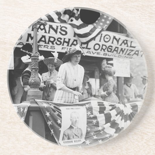 Florence Jaffray Hurst Daisy Harriman Suffragette Getränkeuntersetzer (Vorne)
