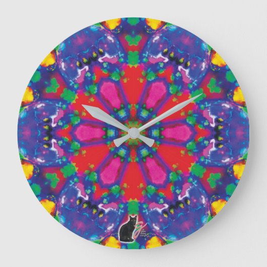 Florence Kaleidoscope Große Wanduhr (Vorderseite)