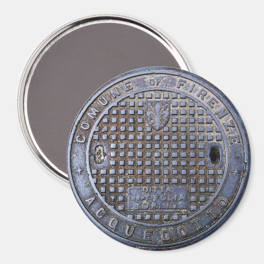 Florence Kanaldecke Magnet (Vorderseite/Rückseite)