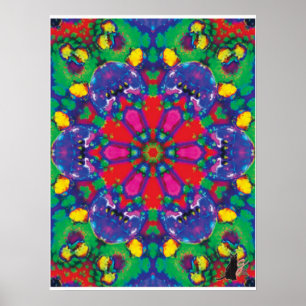 Florence Kinetic Collage Kaleidoskop Poster