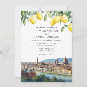 Florence Lemons Italienische Hochzeit Einladung