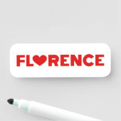 Florence Liebe Namensschild (Beispiel)