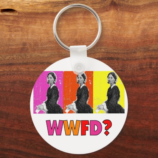 Florence Nightengale spendet "WWFD?" Schlüsselanhänger (Vorderseite)