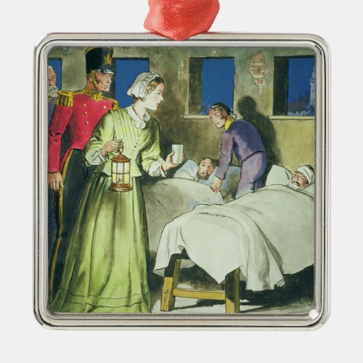 Florence Nightingale (1820-1910) 'von den Blicken Silbernes Ornament (Vorne)