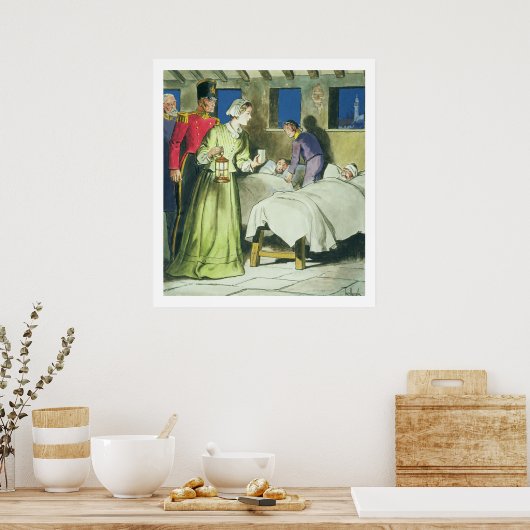 Florence Nightingale (1820-1910) von "Peeps into Poster (Küche)