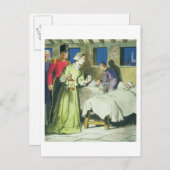 Florence Nightingale (1820-1910) von "Peeps into Postkarte (Vorne/Hinten)