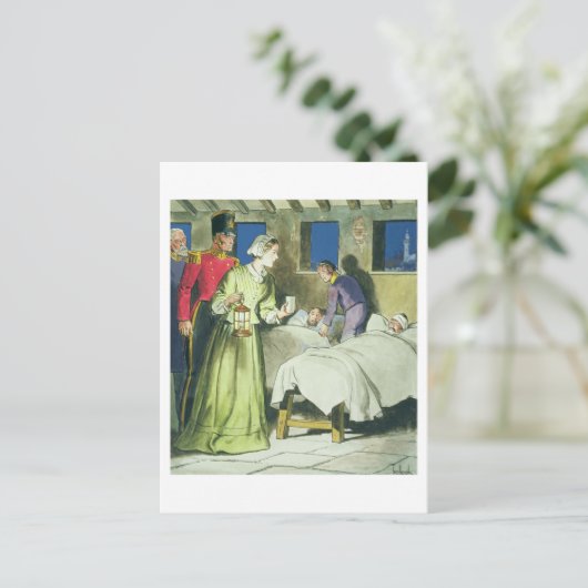Florence Nightingale (1820-1910) von "Peeps into Postkarte (Stehend Vorderseite)
