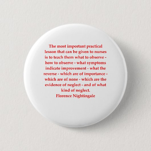 Florence Nightingale Button (Vorderseite)
