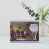 Florence Nightingale erhält die verwundete Scutari Postkarte (Stehend Vorderseite)