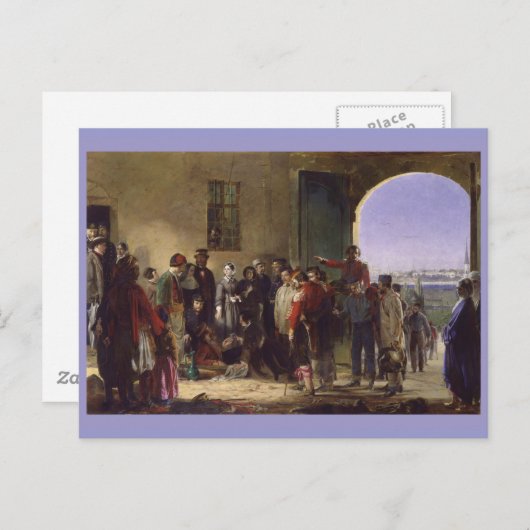 Florence Nightingale erhält die verwundete Scutari Postkarte (Vorne/Hinten)