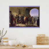 Florence Nightingale erhält Verwundete in Scutari Poster (Küche)