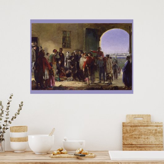 Florence Nightingale erhält Verwundete in Scutari Poster (Küche)