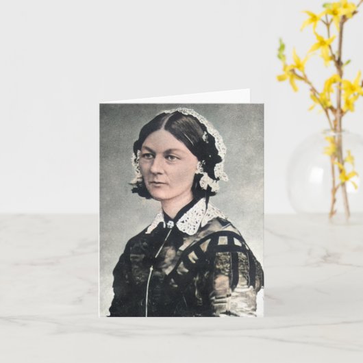Florence Nightingale Karte (Gelbe Blume)
