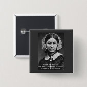 Florence Nightingale:Notes on Nursing Button (Vorne & Hinten)