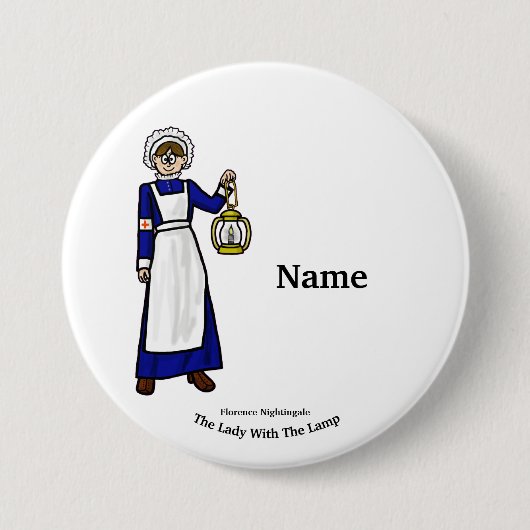 Florence Nightingale Nurse Button (Vorderseite)