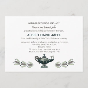 Florence Nightingale Oil Lamp Abschluss Einladung