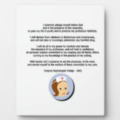 Florence Nightingale Pledge Fotoplatte (Vorderseite)