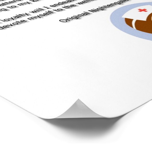 Florence Nightingale Pledge Poster (Ecke)