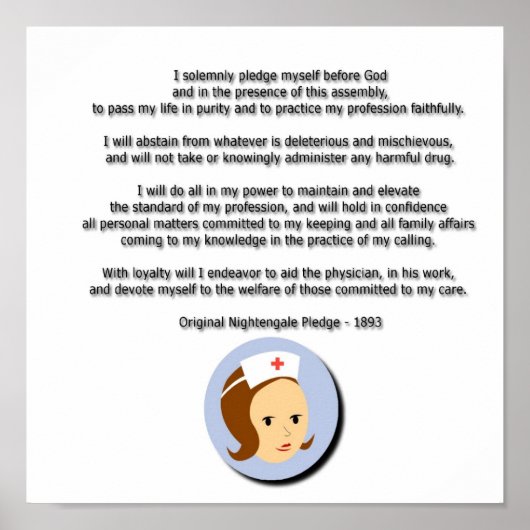 Florence Nightingale Pledge Poster (Vorne)