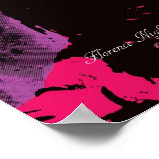 Florence Nightingale - Pop Art Poster (Ecke)