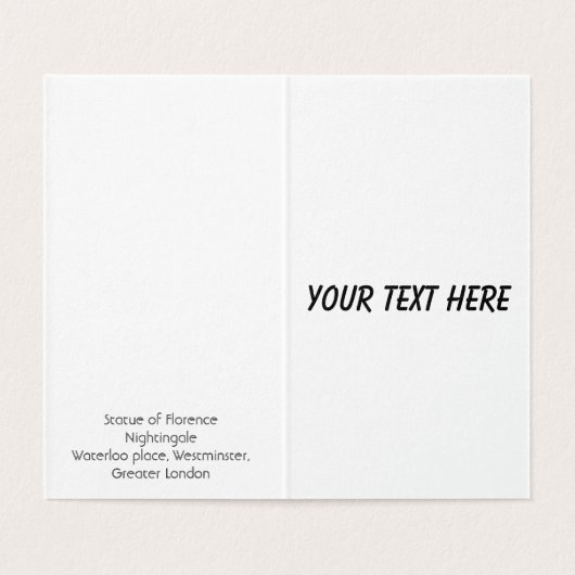 Florence Nightingale Statue London (Innenseite Aufgefaltet)