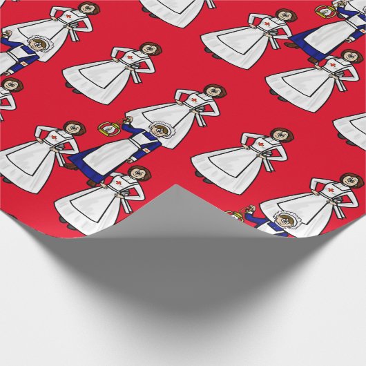 Florence Nightingale und Clara Barton Gift Wrap Geschenkpapier (Ecke)
