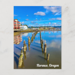 Florence Oregon Reflective Waters Postcard Postkarte