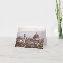 Florence Overlook Note Card Dankeskarte