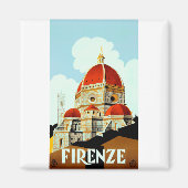 Florence Reiseplakat Magnet (Vorne)