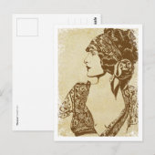 "Florence" ~ Roaring 20's Postkarte (Vorne/Hinten)