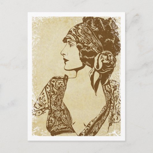 "Florence" ~ Roaring 20's Postkarte (Vorderseite)