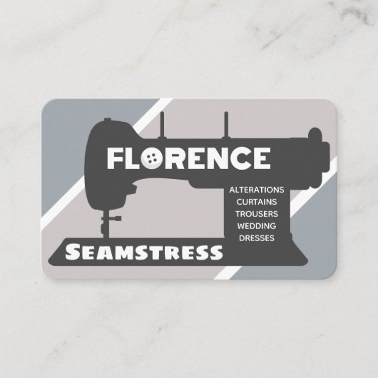Florence Seamstress Business Card Visitenkarte (Vorderseite)