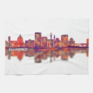 Florence Skyline Geschirrtuch