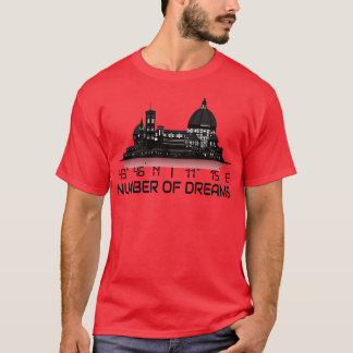 Florence Skyline GPS koordiniert Dream City T-Shirt